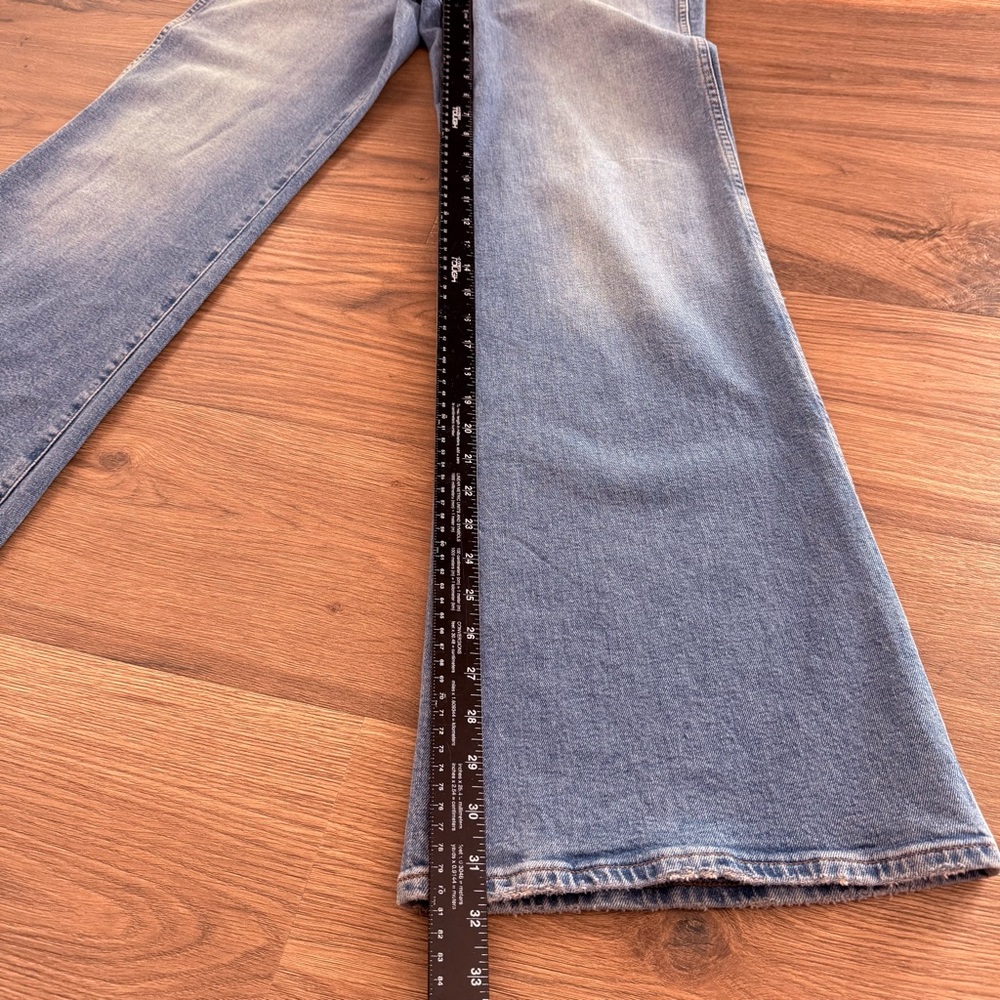 Madewell Jeans Womens Sz 29 Blue Light-Med Wash High Rise Flare Wide Leg Stretch - Picture 10 of 10